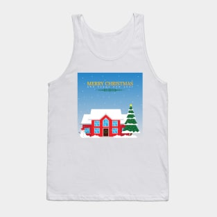 Merry Christmas and Happy New Year, enjoy winter holidays. Tank Top